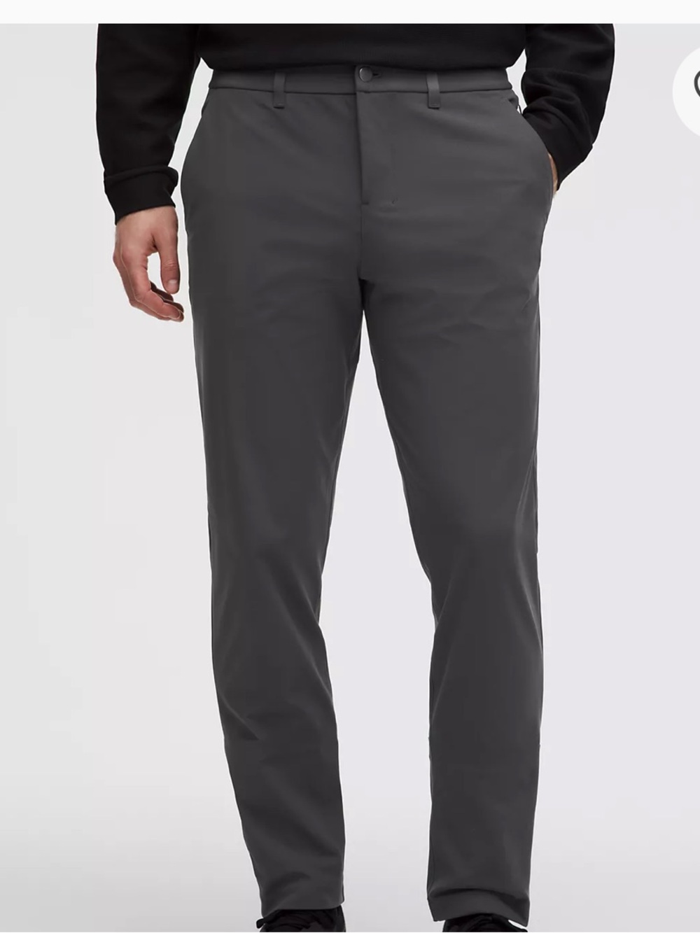 Lululemon ABC Men's Straight Leg Pants Charcoal Gray Size 36 Waist